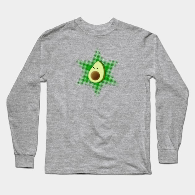 Avocado Superstar Long Sleeve T-Shirt by Braznyc